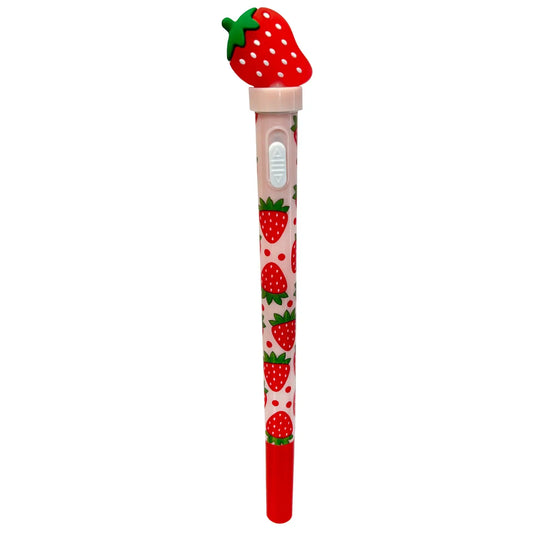 Strawberry Spinning Led Light-Up Pen