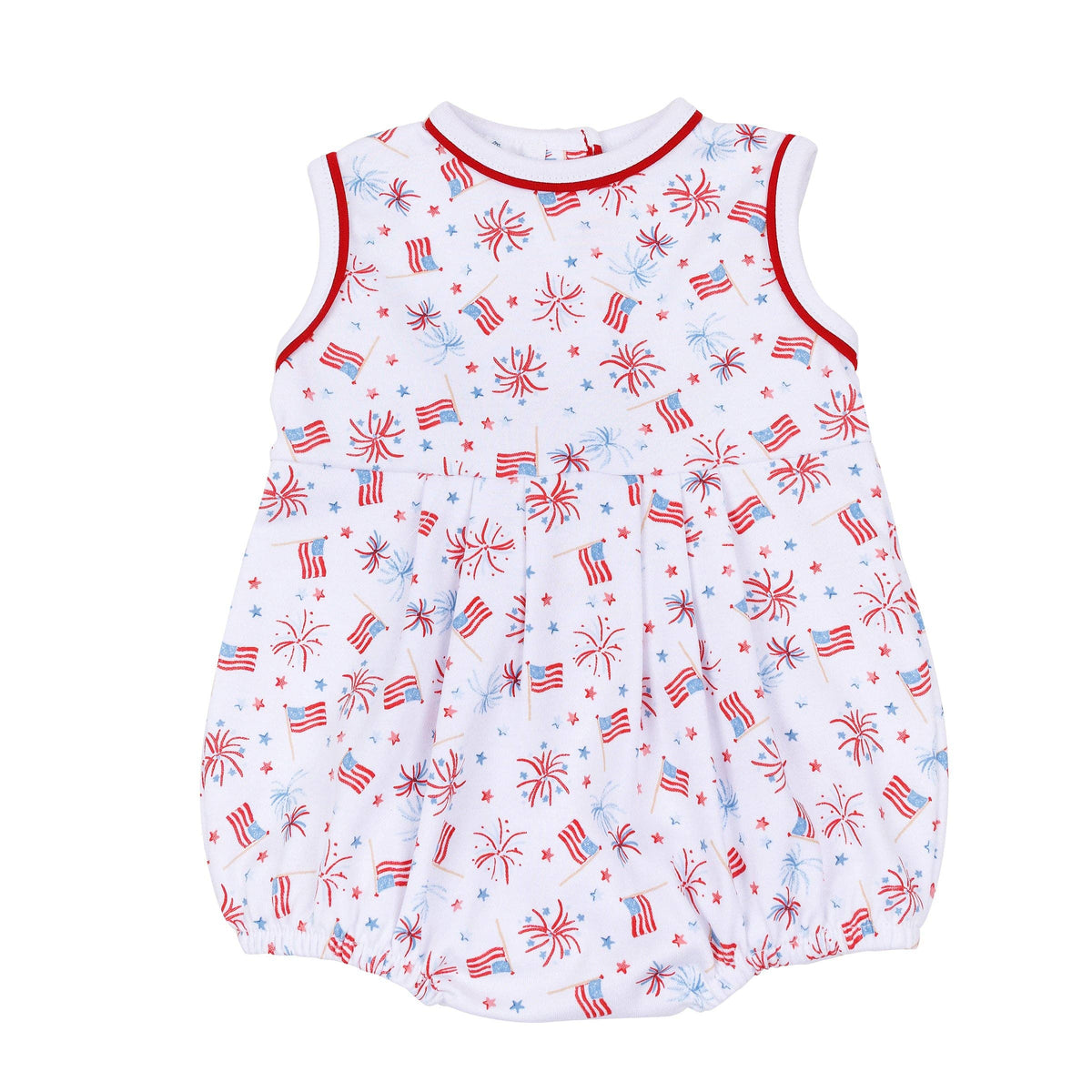 A Sparkly Fourth Print Sleeveless Bubble
