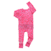 Zuri Leopard RUFFLE ZIP Valentines Bamboo 1PC Baby Outfit