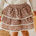 Mocha Floral Skort - Kids Boutique Clothing