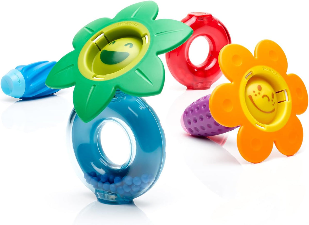 SmartMax My First Sounds & Flowers Magnetic STEM Building Set with Rattles