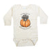 "Pumpkin Bumpkin" Funny Chicken Fall Beige Baby Body Suit