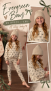 Spongey Knit Set Evergreen Bows