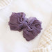 Large Ruffle Knit Bow | Purples