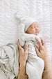 Stevie Ribbed Top Knot Hat - Newborn-3 Month