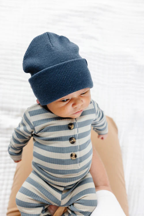 Lincoln Ribbed Top + Bottoms - Newborn-3 Month