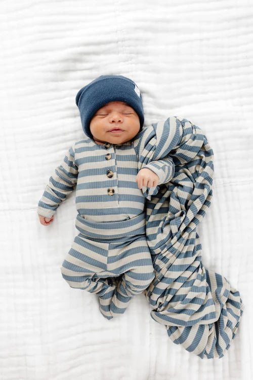 Lincoln Ribbed Top + Bottoms - Newborn-3 Month