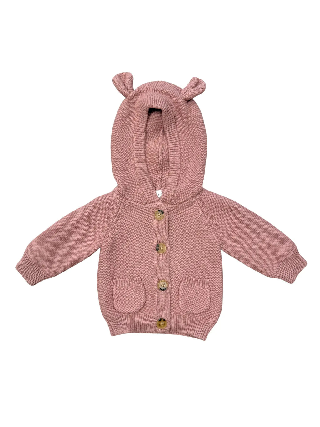 KNIT HOODIE - Rose