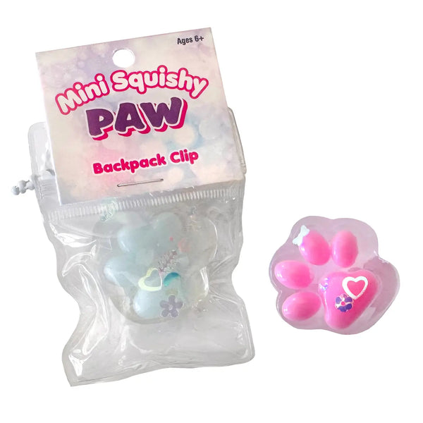 Zaba Mini Squishy Paw Backpack Clip