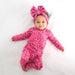 Zuri Leopard RUFFLE ZIP Valentines Bamboo 1PC Baby Outfit