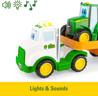 TOMY John Deere Farmin' Friends Hauling Set - Lights and Sounds
