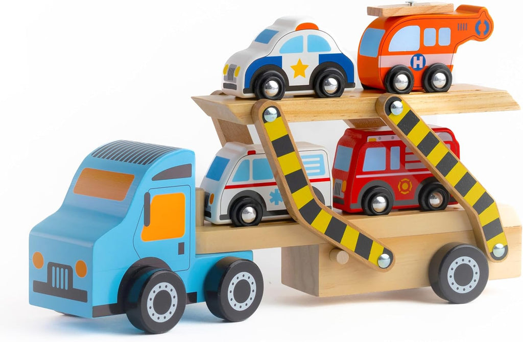 Wooden Off to the Rescue Vehicle Carrier