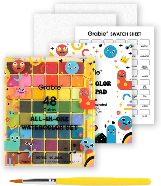 All-In-One Watercolor Set of 48