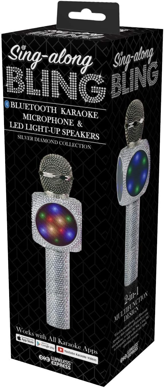 Wireless Express - Sing-Along Bling Bluetooth Karaoke Microphone