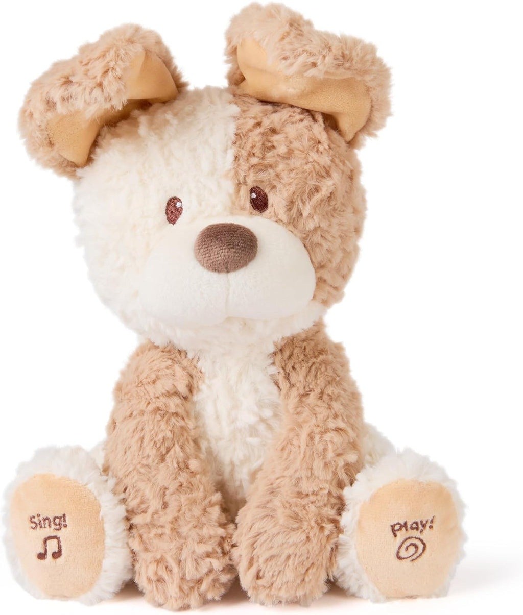 GUND Baby Peeki The Puppy Animated Plush, Singing Stuffed Animal