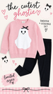 Sweet Ghost Halloween Sweater - Kids Clothing