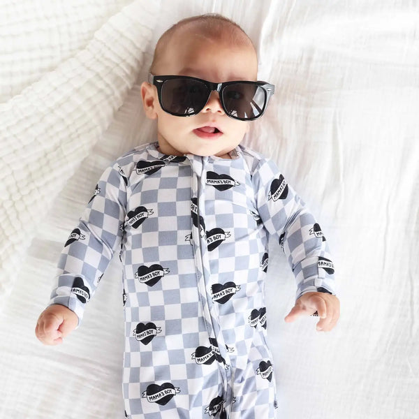 Mama's Boy Zipper Footie