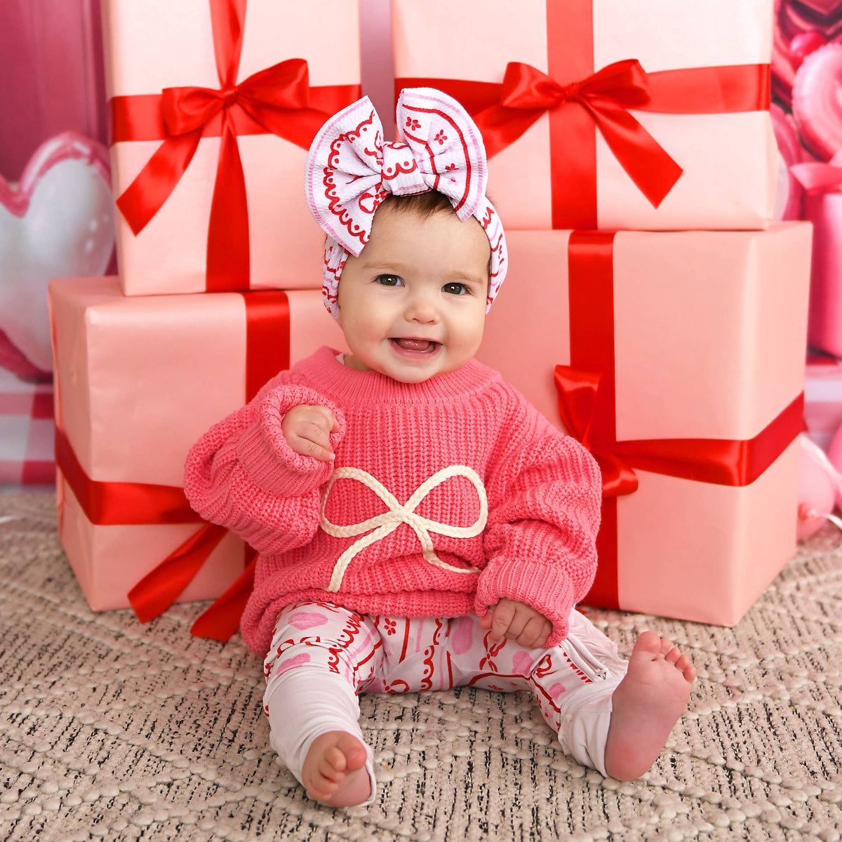Pink Bow SWEATER