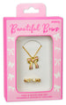 Beautiful Bows Ring and Necklace set