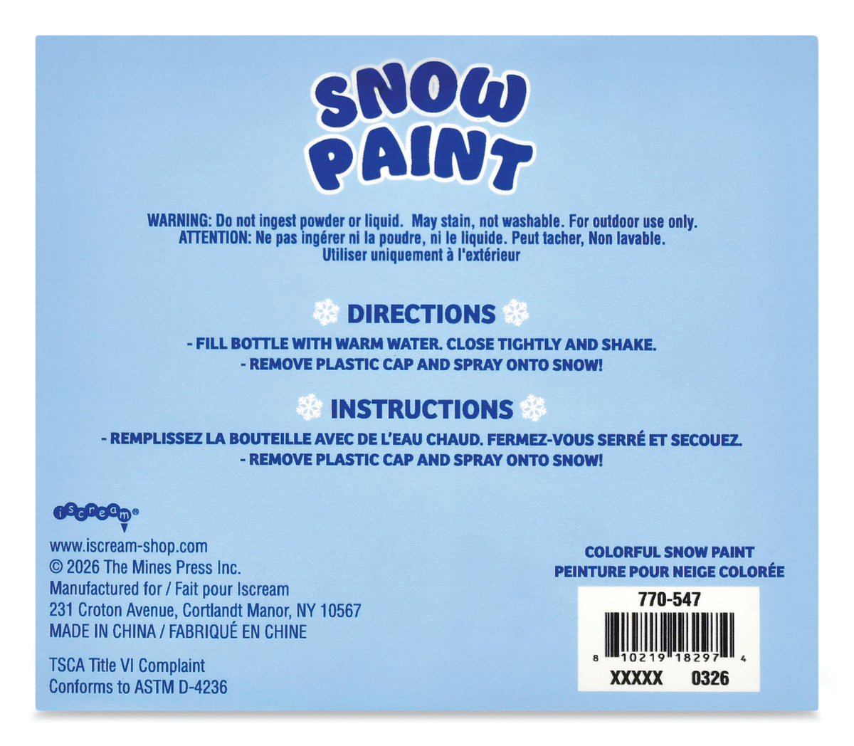 Colorful Snow Paint