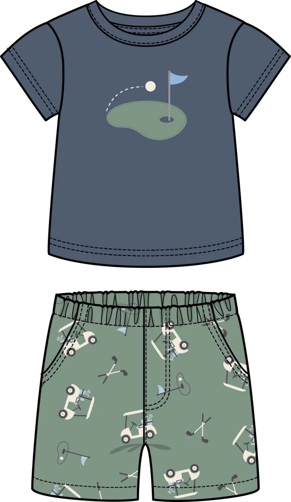 GOLF TOP WITH PRINT SHORT
