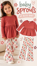 Babysprouts Flare Pants - WAVY DAISY CHECKERED