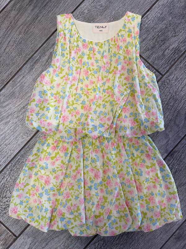 PRINT GAUZE GRECIAN BUBBLE SKIRT