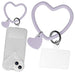New Heart Universal Phone Silicone Wristlet Lanyard Keychain