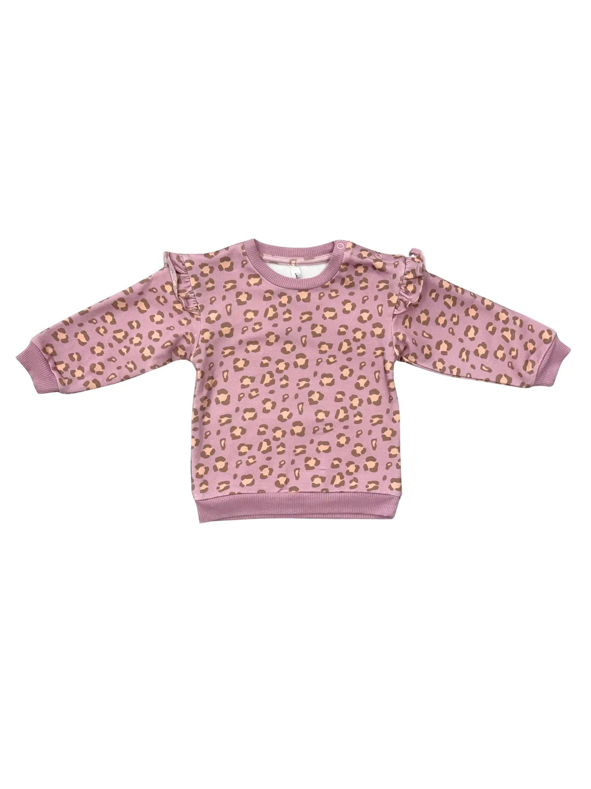 GIRLS RUFFLE SWEATSHIRT - Cheeta