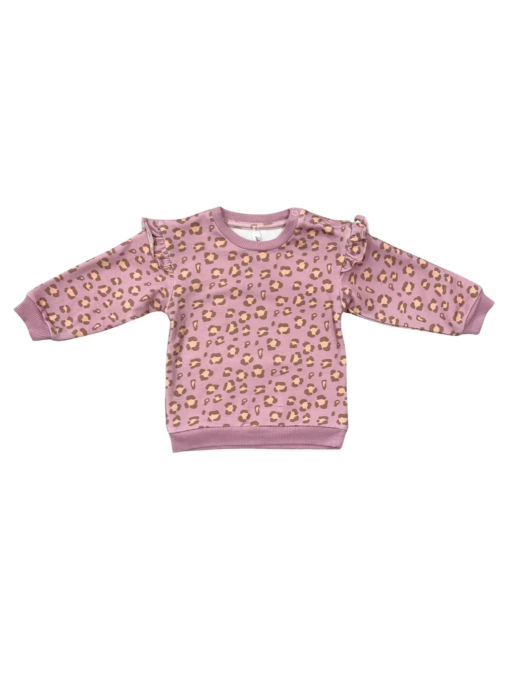 GIRLS RUFFLE SWEATSHIRT - Cheeta