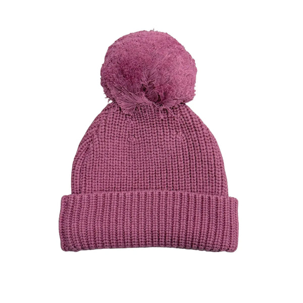 Babysprouts Knit Pom Hat -  Vintage Plum