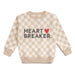 Heartbreaker Checkered Valentine's Day Sweatshirt - Boys
