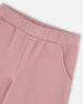 Waffle Flare Leg Pants Dusty Pink