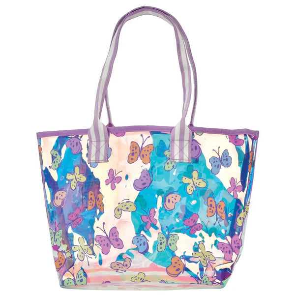 Bright Butterflies Clear Tote Bag