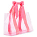 Pink Bow Clear Tote Bag
