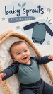 BABY BOY LONG SLEEVE RAGLAN BODYSUIT - NightFall
