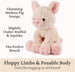 GUND Cozys Collection Pig Plush, Pig Stuffed Animal