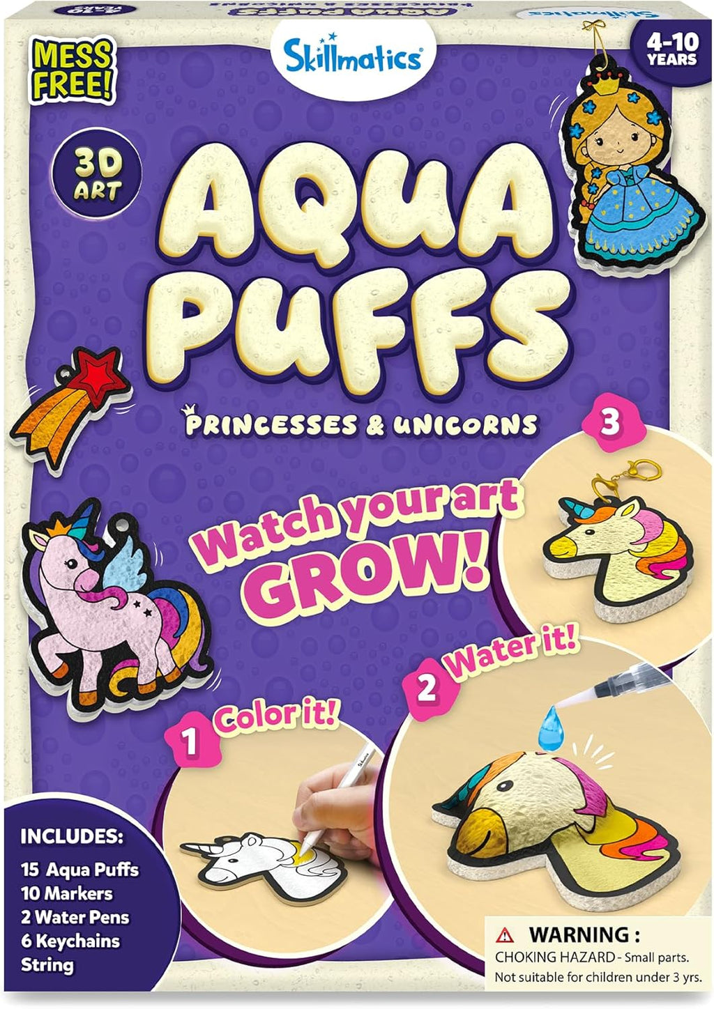 Skillmatics Aqua Puffs - Unicorns