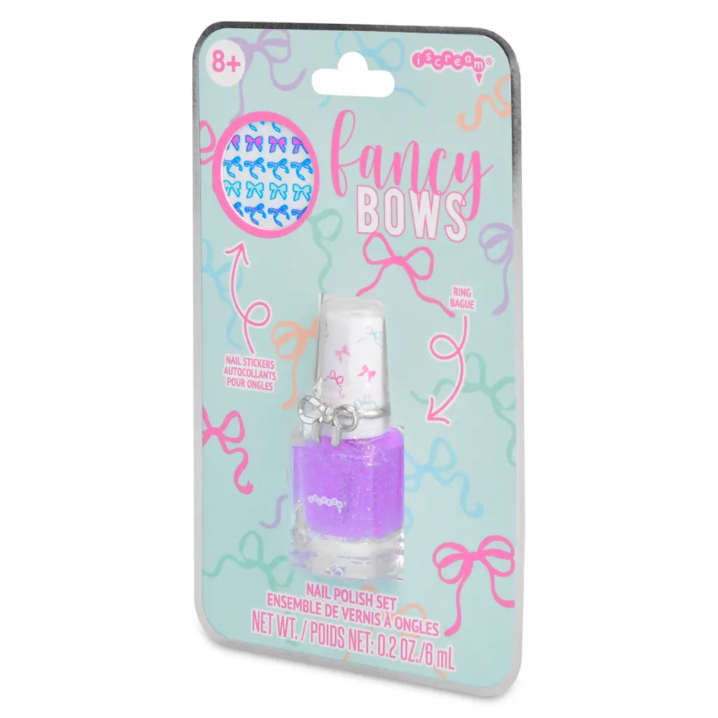 Fancy Bows Nail Polish & Ring Set