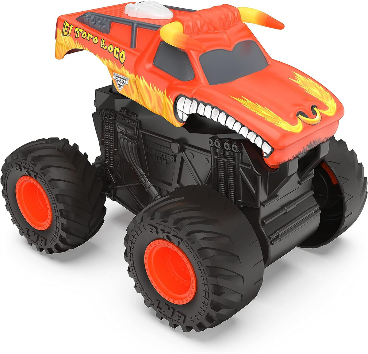 Monster Jam, 2-Pack Official Grave Digger and El Toro Loco Clip & Flip Monster Trucks