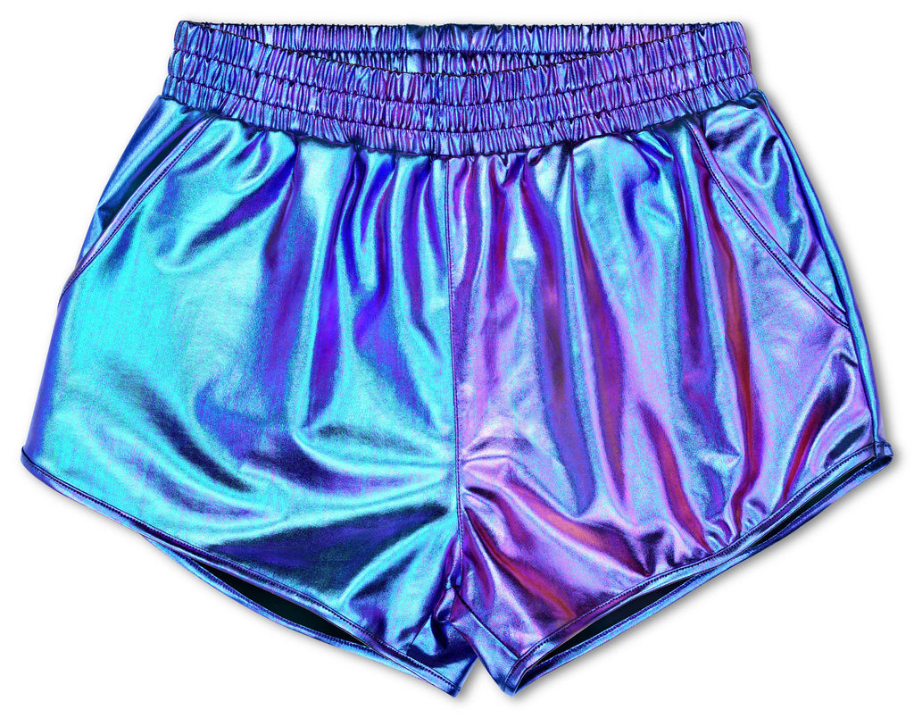 Iridescent Metallic Shorts