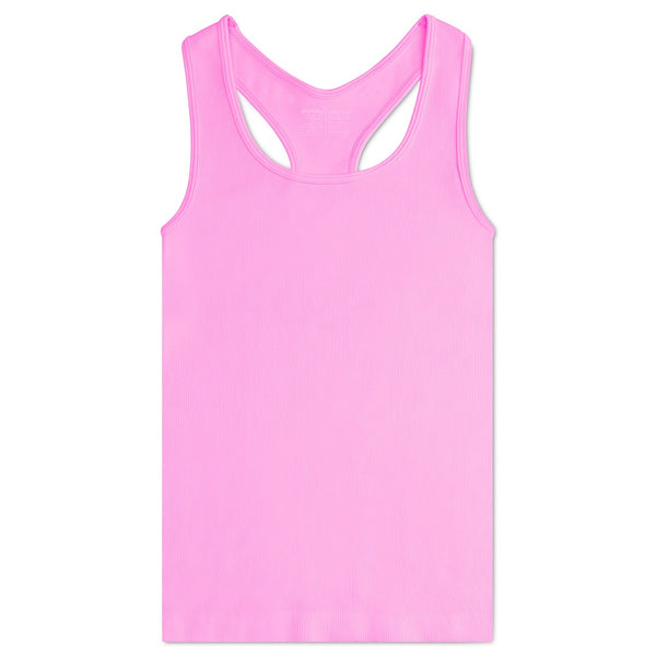 Rose Ribbed Racerback Tank Top