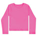 Pretty Pink Ribbed Long Sleeve Shirt