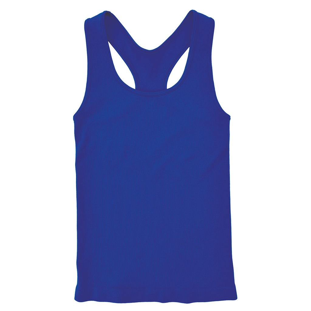 Midnight Ribbed Racerback Tank Top