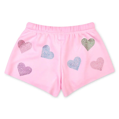 Sparkling Hearts Sweat Shorts