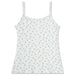Blue Floral Pointelle Tank Top and Short Set