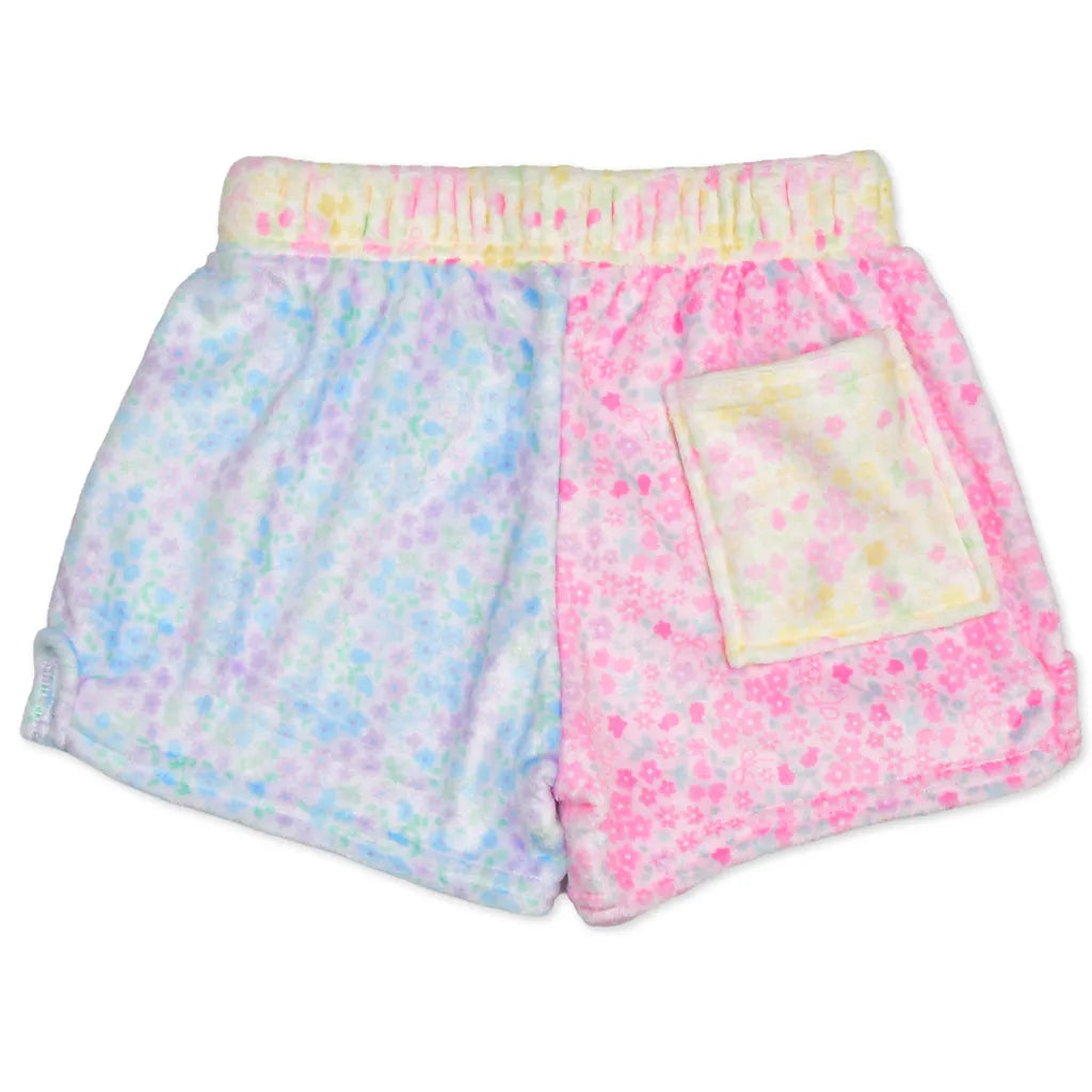 Ditsy Patchwork Plush Shorts