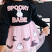 Spooky Babe Patch Halloween Sweatshirt