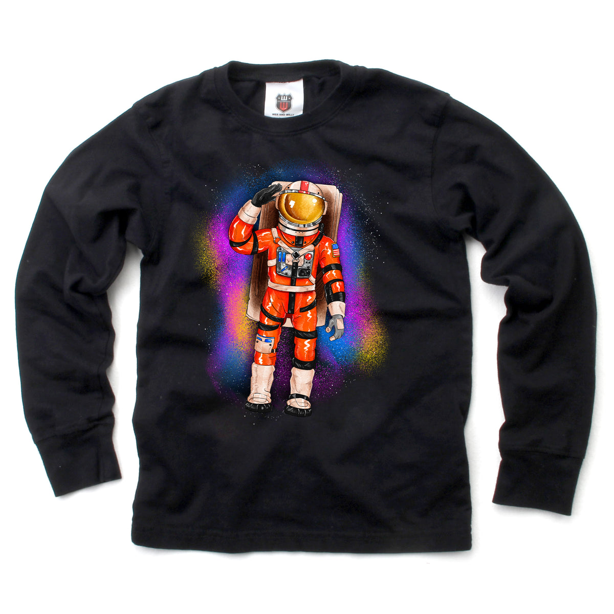 Astronaut LS Tee Black