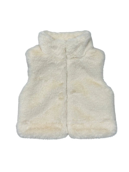 Babysprouts Girl's Fur Vest - cream